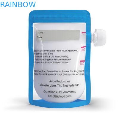 O bico/malote laterais materiais laminados do bico que empacota/levanta-se o malote para o suco