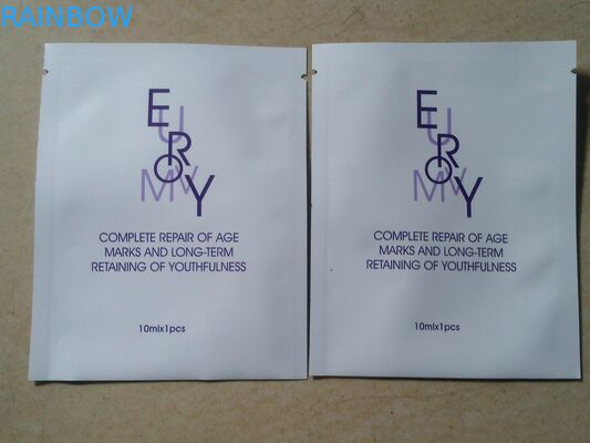 Malote facial da folha de alumínio da máscara que empacota com entalhe do rasgo/furo do cair