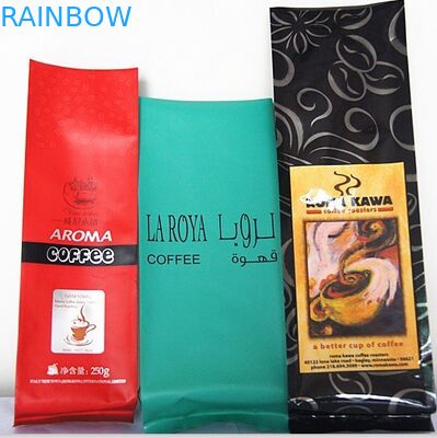 Saco de empacotamento de empacotamento do selo do quadrilátero do malote da folha do reforço do lado da folha de alumínio de Matt