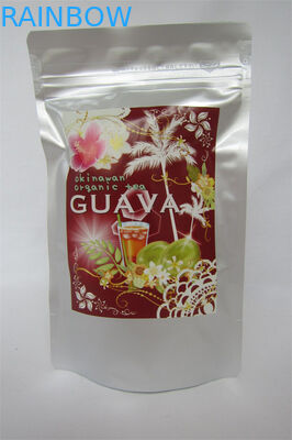 O alumínio da folha laminou levanta-se o empacotamento do chá/café do malote