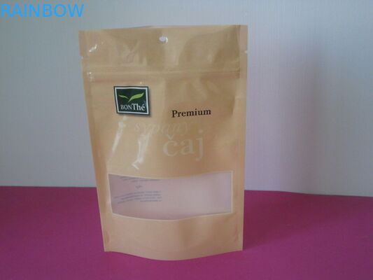 O empacotamento reciclável do malote da folha de alumínio laminado levanta-se o malote de Matt Mylar com janela