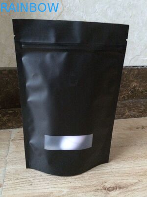 O empacotamento reciclável do malote da folha de alumínio laminado levanta-se o malote de Matt Mylar com janela