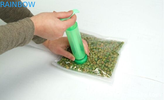 Laminado 3 lados de vácuo de bombeamento de airbag de alimentos de vácuo sacos de vedação para peixes / vegetais