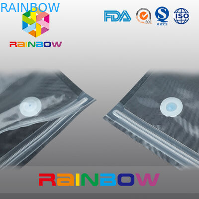 Sacos auto-selados de plástico para armazenamento de alimentos / válvula de interruptor de vácuo