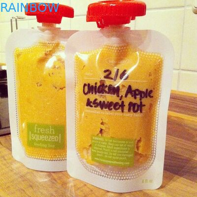 Malote líquido reusável do bico do alimento da certificação de FDA com leakproof