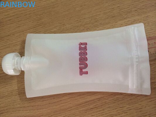 Malotes reusáveis Leakproof do comida para bebê com o zíper dobro inferior