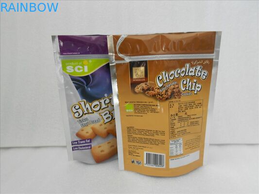 O empacotamento plástico Resealable do malote da folha levanta-se sacos Ziplock laminados da folha de alumínio