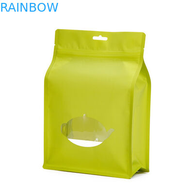 Os sacos de empacotamento do chá do papel de embalagem Levantam-se os sacos de alumínio do empacotamento plástico com ziplock