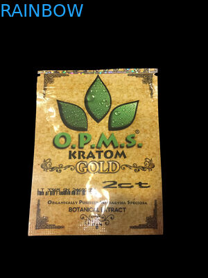 O saco de empacotamento do fechamento do fecho de correr do incenso erval de Kratom, 3ct OPMS encerra o saco de Kratom