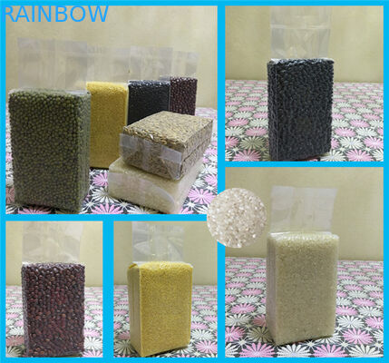 Sacos de plástico de vedação de aderência para alimentos congelados Semente de milho / Saco de embalagem a vácuo Embalagem de arroz