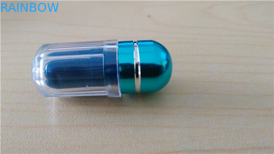 Botões de pílulas de plástico redondo e transparente