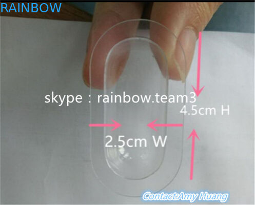 Recipiente de plástico pequeno reutilizável para pílulas sexuais / frasco em forma de cápsula com tampa redonda de metal