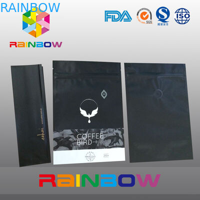os sacos do reforço da parte inferior de 250g Matt, levantam-se sacos do malote para o empacotamento do café