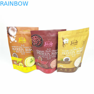 Digitas que imprimem sacos de empacotamento de mylar do zíper do suporte do pó de Kratom do malote da folha acima