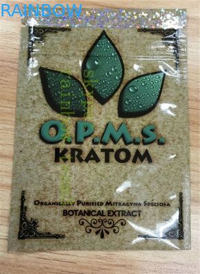 Sacos de empacotamento do ziplock da parte superior da folha de alumínio para cápsulas do kratom dos cannabinoids/mitragyna