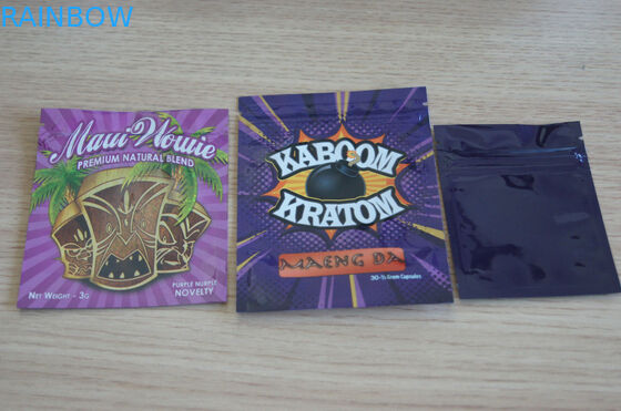 saco Ziplock do pó de 3g Xxx Kratom/saco de empacotamento incenso erval de Kratom