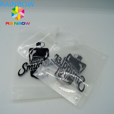 BPA livram 4 o malote plástico transparente reusável da garrafa/licor do vinho do Nonleakage da onça 8OZ