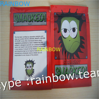 Saco lateral do zíper do selo do saco três ervais do incenso/saco erval feito sob encomenda do incenso para o saco do saquinho de 1g /2g /3g/4g/5g para o pó