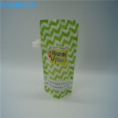 os malotes plásticos do comida para bebê 5oz reusável que empacotam FDA aprovaram