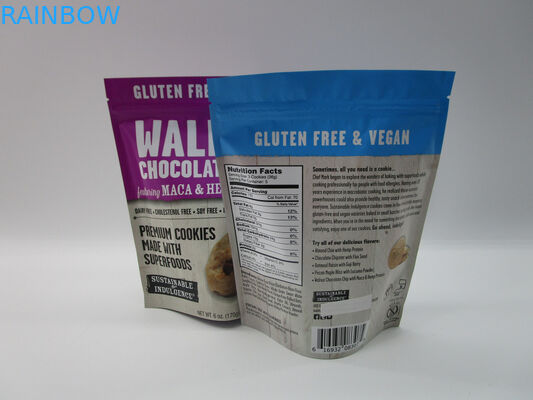 A marca própria levanta-se o malote do zíper, folha de alumínio de empacotamento de alimento do petisco