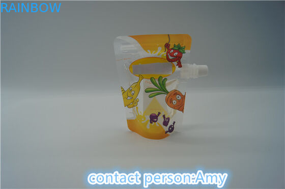 Eco de empacotamento do malote do bico da impressão do fechamento do fecho de correr do suco de FDA amigável