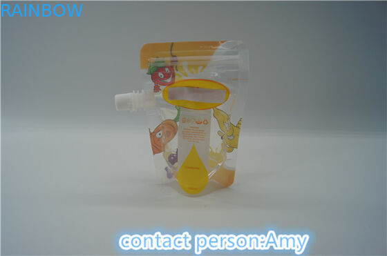 Eco de empacotamento do malote do bico da impressão do fechamento do fecho de correr do suco de FDA amigável