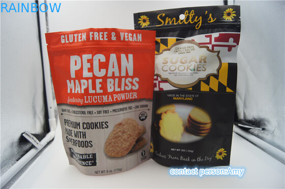 Sacos plásticos do empacotamento de alimento do petisco/saquinho para cookies, malote do queijo 10oz com zíper