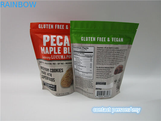 Impressão de empacotamento do Gravure do saco relativo à promoção feito-à-medida do petisco do biscoito do chocolate