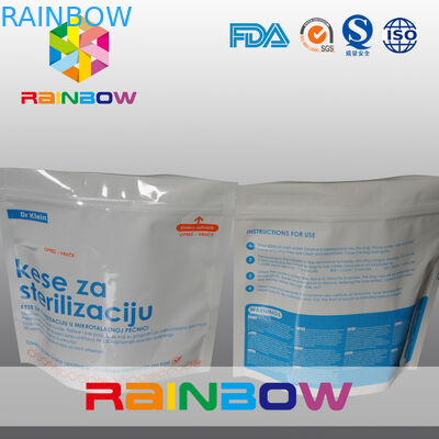 Standd material laminado acima do saco do malote do Steriliser da micro-ondas com o ziplock para o saquinho da micro-ondas da garrafa/zíper de bebê