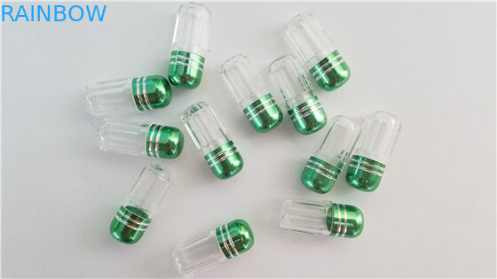 Garrafa plástica vazia para o comprimido e cápsulas/garrafa masculina da bala dos comprimidos do realce com tampão do metal
