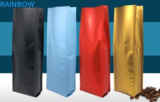 o costume 250g imprimiu o malote de empacotamento Ziplock da folha de alumínio/sacos Roasted dos feijões de café bloco de Doy