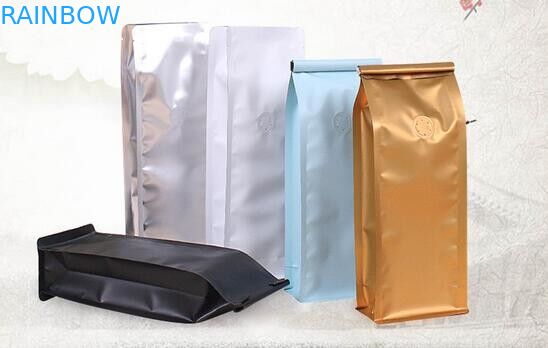 o costume 250g imprimiu o malote de empacotamento Ziplock da folha de alumínio/sacos Roasted dos feijões de café bloco de Doy