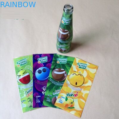 Etiquetas feito-à-medida da luva do psiquiatra do pvc para etiquetas de empacotamento da garrafa