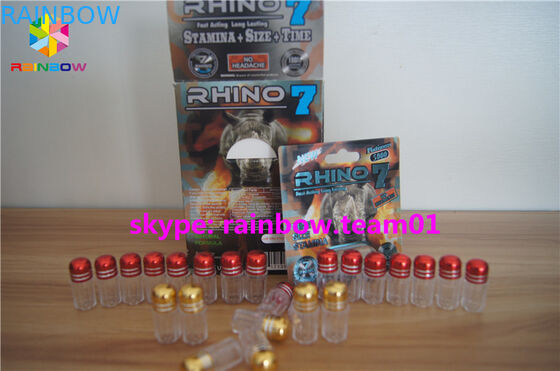 Garrafas de comprimido plásticas personalizadas da bala, garrafas plásticas da medicina com tampão do metal