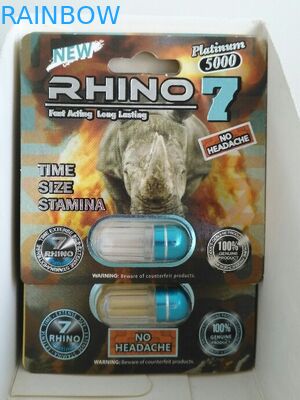 Recipiente masculino de empacotamento do comprimido do realce do sexo da caixa de papel do ODM do OEM