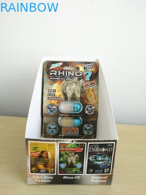 Recipiente masculino de empacotamento do comprimido do realce do sexo da caixa de papel do ODM do OEM