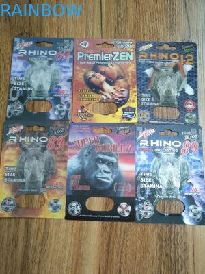 Os comprimidos masculinos do realce cancelam materiais de empacotamento do papel da bolha/PP