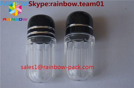 as garrafas de comprimido plásticas para o pau dos recipientes do capsul da venda deram forma aos recipientes azuis da cápsula da garrafa sextavados e à forma octogonal