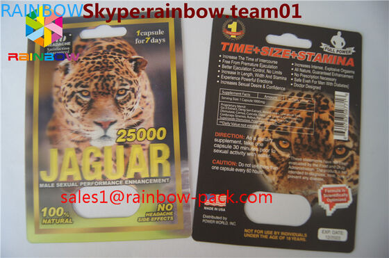 o costume lenticular do cartão do plástico 3D de FX 25000 do cartão da impressão 3D imprimiu o sexo do rinoceronte V7 3D que pillspackaging o cartão do comprimido do sexo 3D