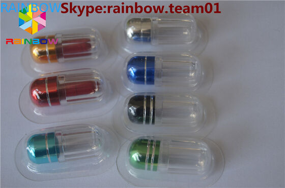 As garrafas de comprimido vazias do rinoceronte para a garrafa de comprimido do sexo da venda com a cápsula do tampão do anel deram forma a garrafas de comprimido por atacado do recipiente