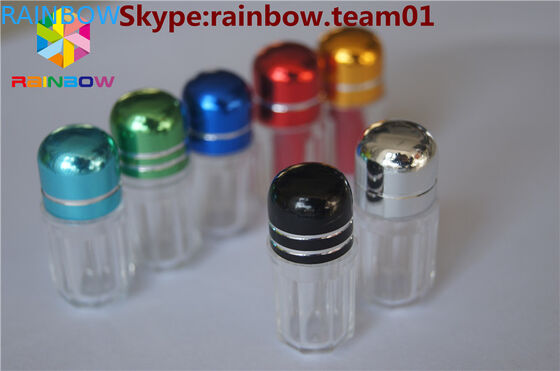 o plástico vazio encerra a bolha rhino7 do tampão do metal & o rinoceronte 25 cápsulas vazias do plástico das cápsulas vazias da cor encerra a caixa