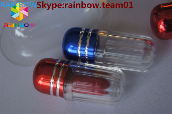 cápsulas de plástico vazias cápsula contém cápsula caixa cápsula forma recipiente forma hexagonal cápsula garrafa tampa de plástico vazia