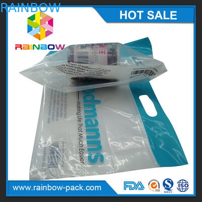 O saco ziplock do slider do PE com logotipo levanta-se sacos dianteiros claros do fechamento do fecho de correr do saco com parte dianteira ziplock impressa código do espaço livre do saco do upc