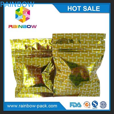 O ouro Shinny o mini malote da folha que empacota/sacos Ziplock de alumínio selados hermeticamente