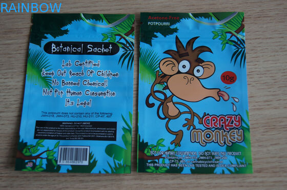 Especiarias botânicas do extrato que empacotam sacos, sacos de plástico ervais do fechamento do fecho de correr do incenso de Klimax