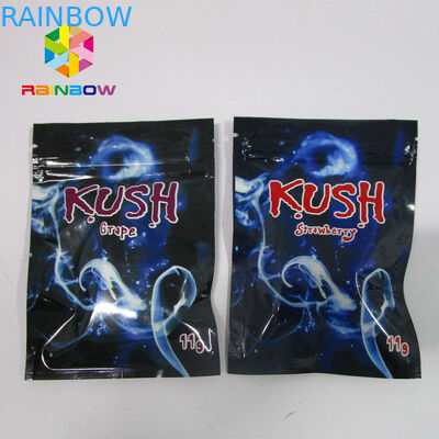 O incenso erval da especiaria Resealable que empacota, mylar ziplock ensaca um claro lateral