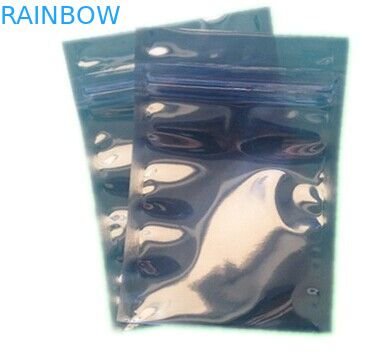 Nylon transparente/parcialmente transparente do anti saco estático grande do fechamento de prata do fecho de correr