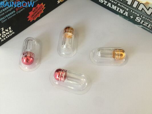 Botalhas de pílulas de plástico ISO Botalhas de embalagem de pílulas para homem Botalha para garanhão preto / pantera da ceia