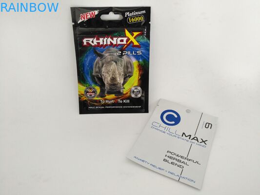 O lado imprimindo feito sob encomenda da folha três de mylar selou sacos ziplock do malote para o empacotamento da cápsula