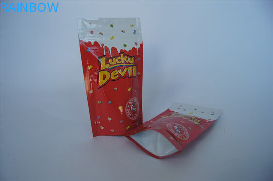 Tempere sacos da parte superior do zíper da folha de alumínio pequena Ziplock de THC/CBD para o sabor diferente do fruto